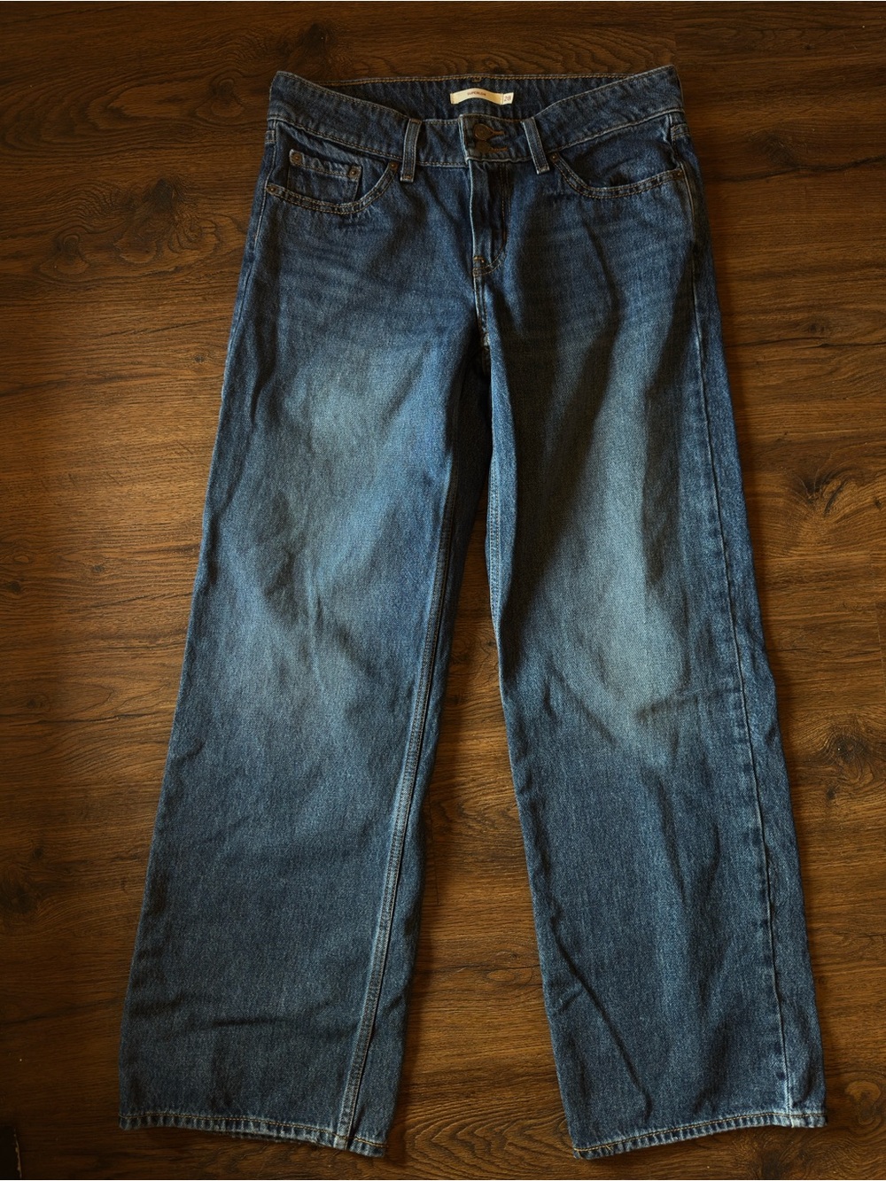 Levi's Women's Straight-Leg Jeans in Dark Blue Wash